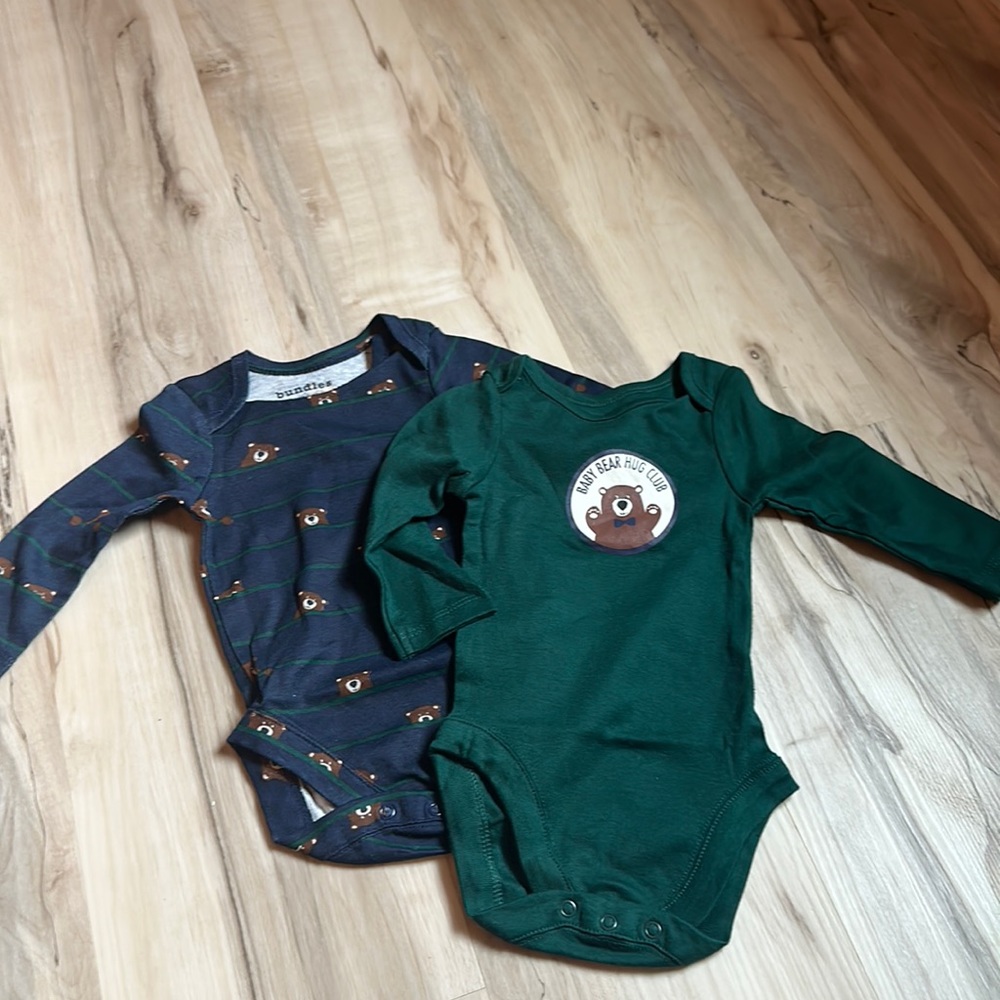 2 pack baby place onesies 0-3m